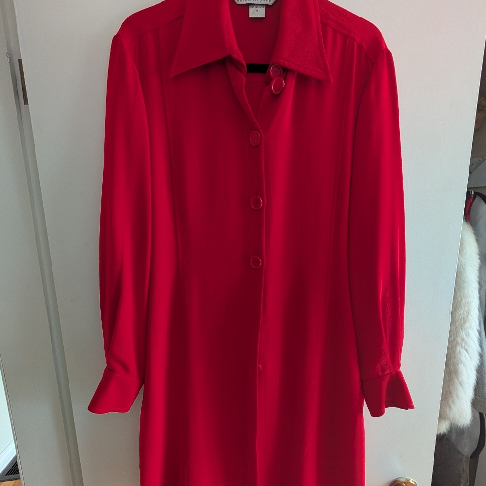 Peter Nygard Bold Red Dress